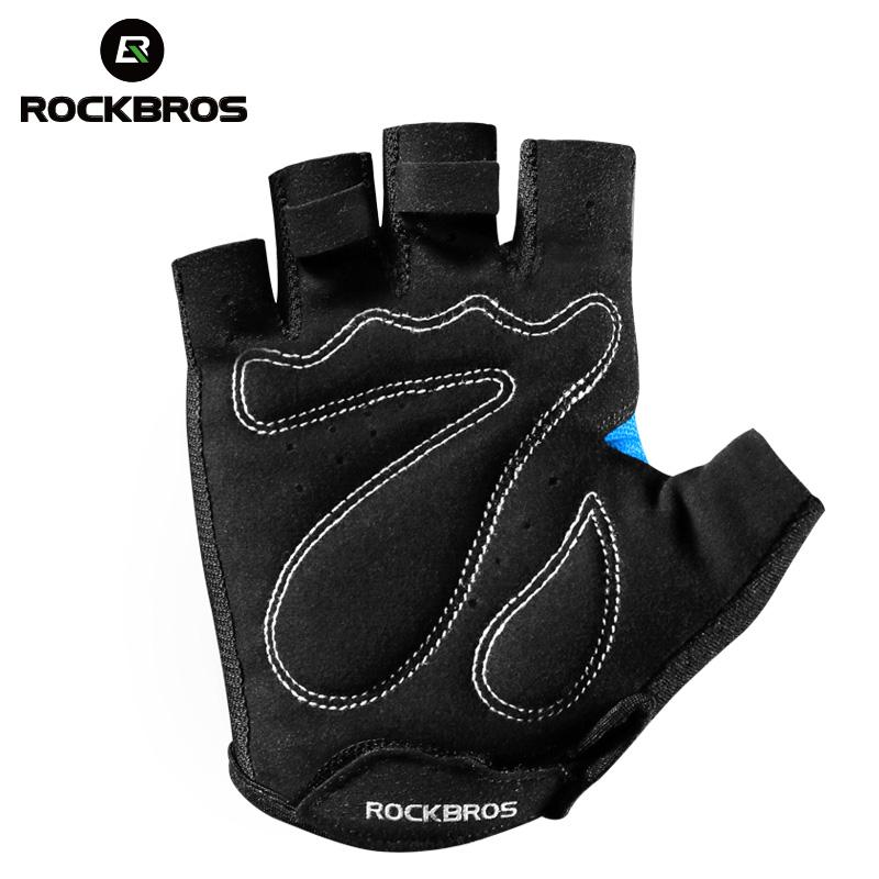ROCKBROS Bicycle Glove Outdoor Cycling Sports Breathable  Bike Half Finger Sponge Pad Professional Unisex 5 Colors