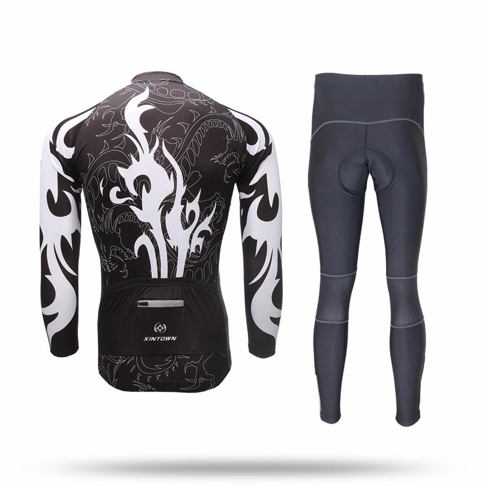 XINTOWN Cycling Sets Long Sleeve Breathable Jersey Clothes Bicicleta Mountain Bike Ropa Ciclismo Bicycle Set Long  LONGSHE
