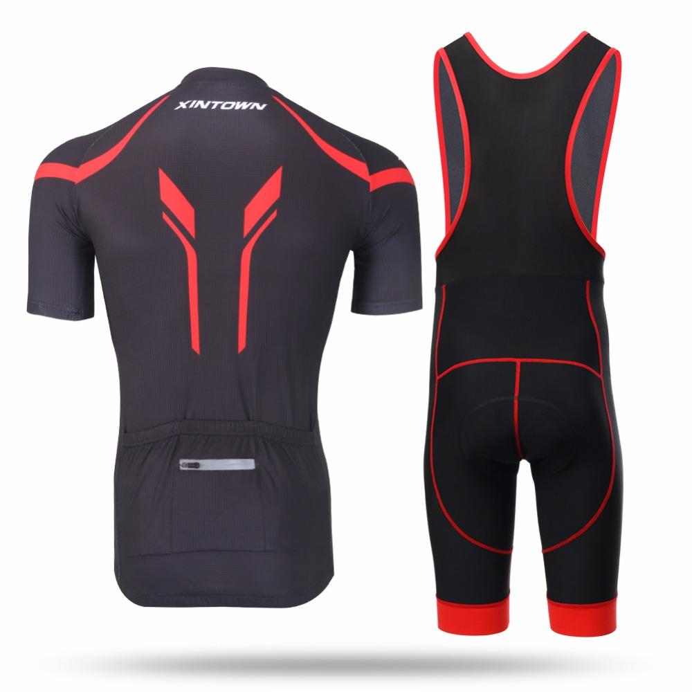 XINTOWN Breathable Anti-Sweat Sleeve Cycling Sets Clothes Jerseys Bib Shorts Bike Ropa Ciclismo Bicycle  XINGNUOHON