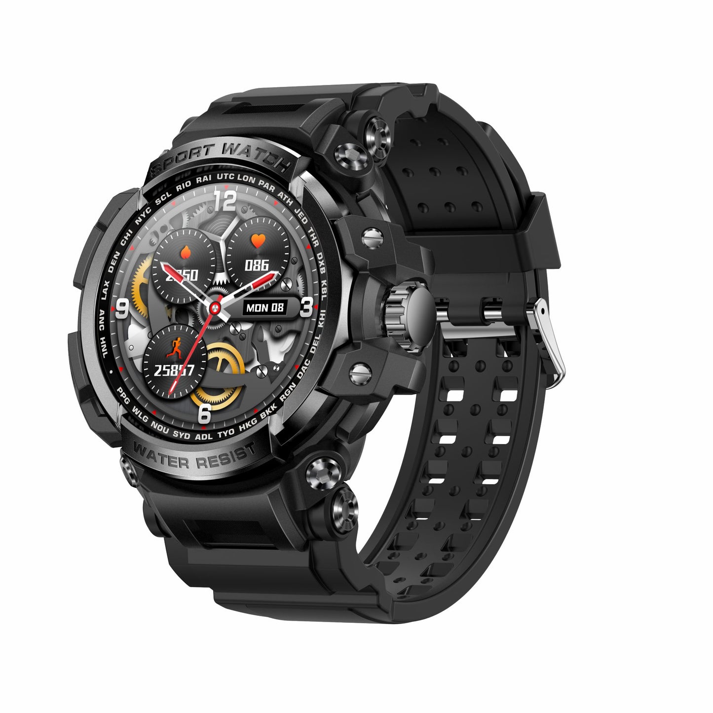 LC16 smartwatch Bluetooth call outdoor three defense heart rate monitoring smart watch