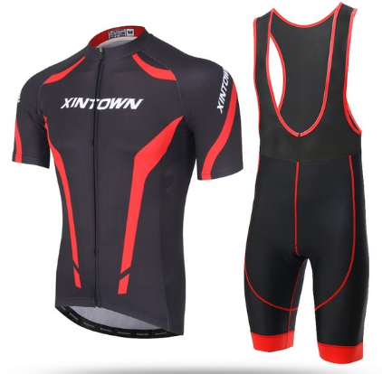 XINTOWN Breathable Anti-Sweat Sleeve Cycling Sets Clothes Jerseys Bib Shorts Bike Ropa Ciclismo Bicycle  XINGNUOHON