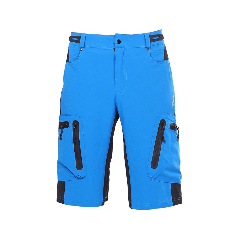 ARSUXEO Men's Outdoor Sports Cycling Shorts MTB Downhill Trousers Mountain Bike Bicycle Shorts Water Resistant Loose Fit 1202