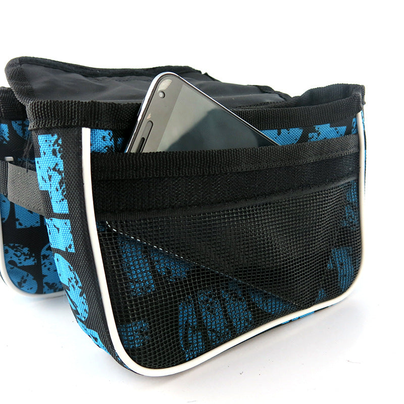 B-SOUL Mountain Bike Bike Bag Mobile Phone Touch Screen Bag Cycling Bag Bicycle Upper Tube Bag Double Bag