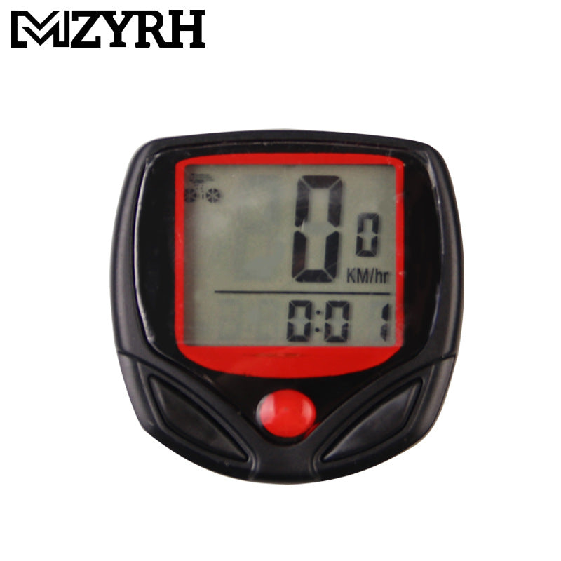 Mountain Bike Stopwatch Bicycle Pulse Speed Standard Speedometer Speedometer 15 Function Stopwatch Riding Equipment