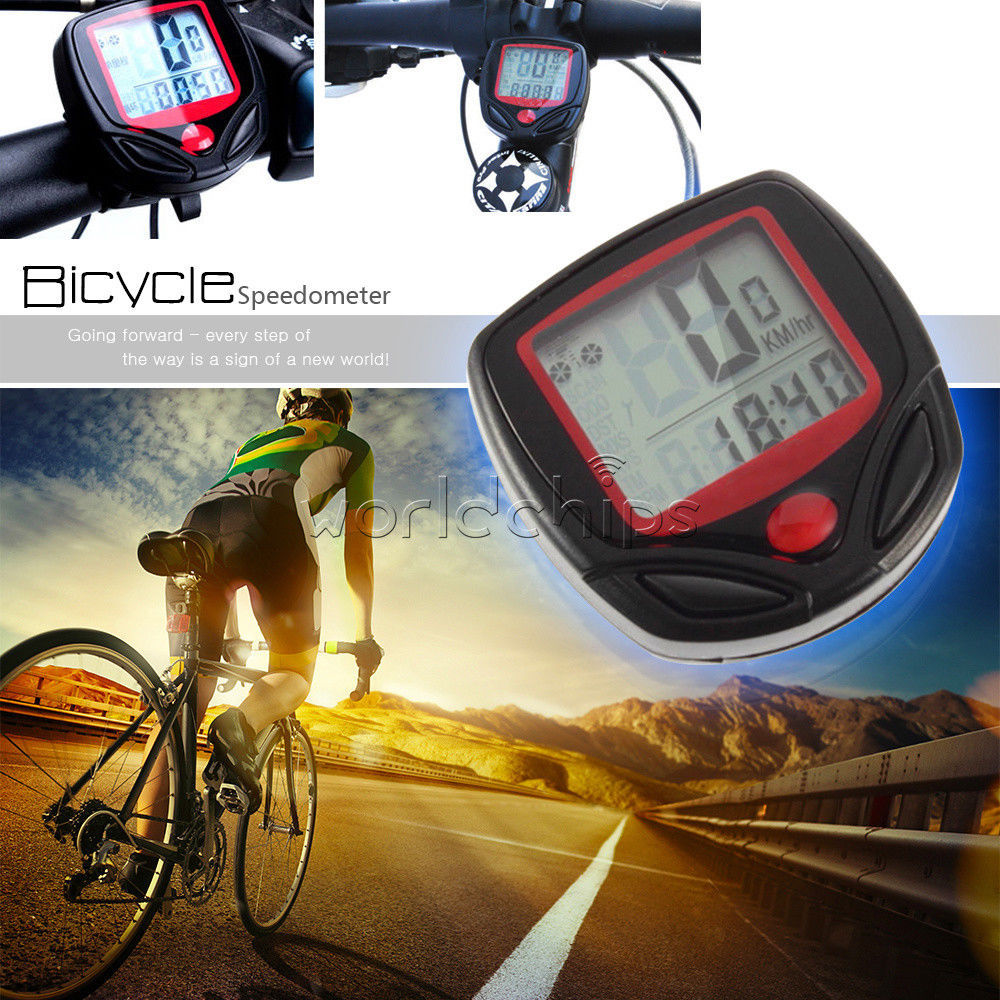 Mountain Bike Stopwatch Bicycle Pulse Speed Standard Speedometer Speedometer 15 Function Stopwatch Riding Equipment