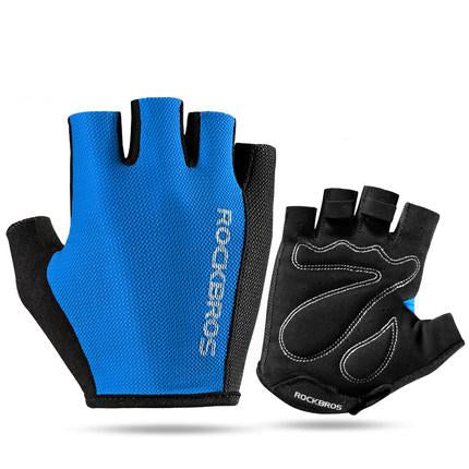 ROCKBROS Bicycle Glove Outdoor Cycling Sports Breathable  Bike Half Finger Sponge Pad Professional Unisex 5 Colors
